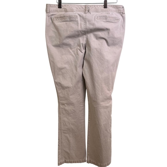 Lot 4 Old Navy Bootcut Woman's Chino Pants Gray Navy Khaki Size 16 Tall - Picture 15 of 16